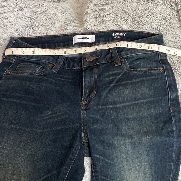 Sonoma Dark Rinse Skinny Jeans 10P - Picture 7 of 8